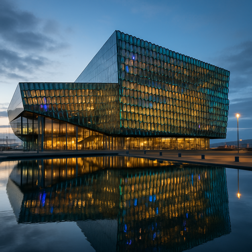 Harpa Conference Hall in Reykjavk Iceland